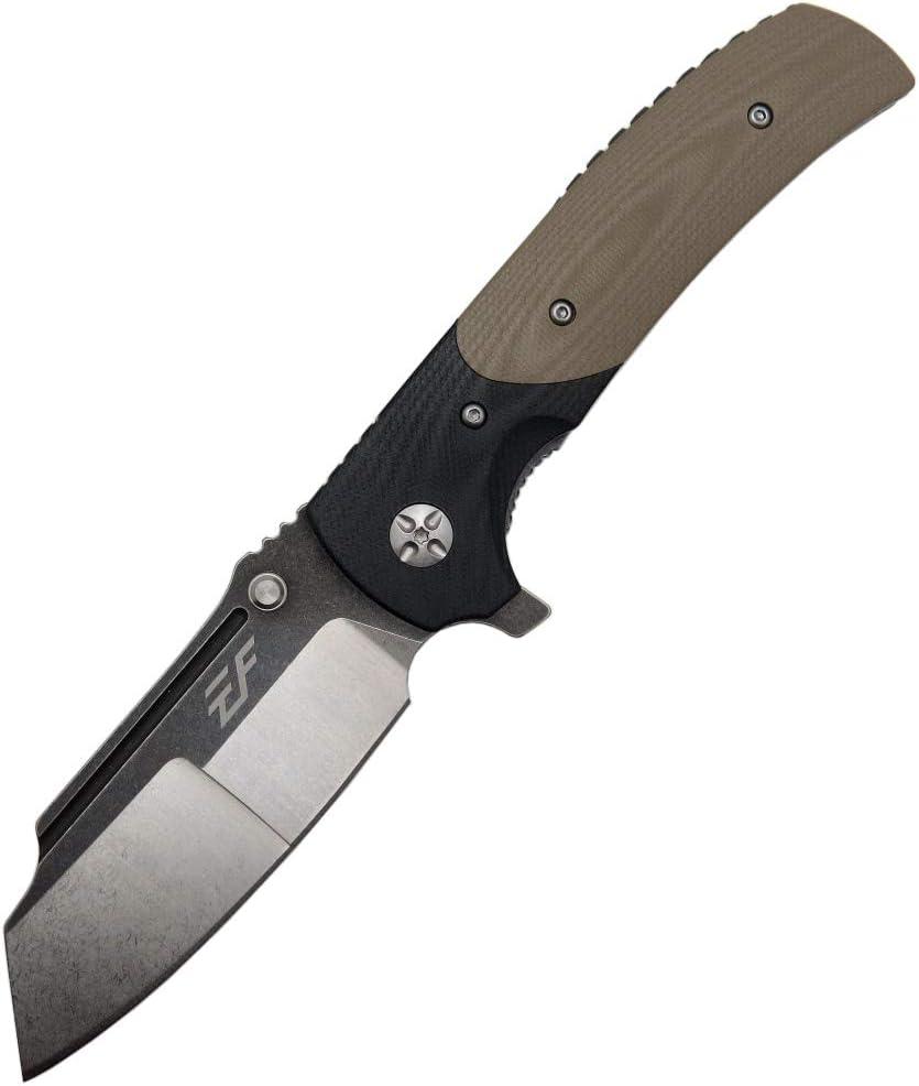 Eafengrow EF69 Pocket EDC Knife with Clip,Flipper Folding Knife for Camping Survival and Outdoor Activities Liner Lock. (EF69-desert)