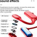 Bone Conduction Headphones - 2023 New Waterproof Bone Conduction Head Phones with Mic, 5.3 Open-Ear Earbuds Sports Headphones Ear Bone Running Music Headphones (Black)