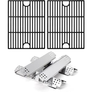 Grill Replacement Parts for Nexgrill 720-0830H, Nexgrill 720-0830X 720-0783E 720-0783EH, Grill Heat Plates and Grill Grates for Home Depot Nexgrill 4 Burner 720-0830H