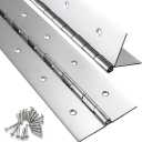 2 Pack Heavy Duty Piano Hinge 36 Inch x 2 Inch Width, 0.047'' Thick Stainless Steel Continuous & Piano Hinge for Cabinet, Door, Toolbox, Wooden Box, Metal Plate, Furniture, Industrial Project