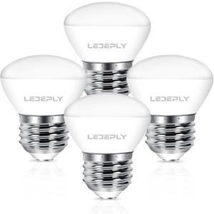 R14 LED Bulb, 4W=40W Dimmable E26 Base Mini LED Reflector Floodlight Bulbs, 400 Lumens 2700K Warm White, Low Profile Curio Cabinet Light Bulb, China Cabinet Light Bulbs, Range Hood, 4 Pack