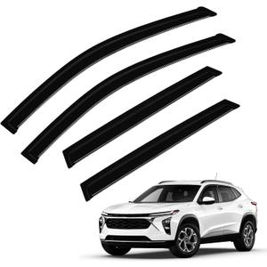 Trax Rain Guard - Window Visors for Chevrolet Chevy Trax 2024 2025 2026, Out-Channel Side Window Rain Guards for Trax Accessories, 4PCS, Black, Car Accessories