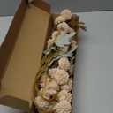 Floroom 5pcs Beige Faux Silk Mums Artificial Flowers, Bulk Fake Small Mini Chrysanthemums with Stems for DIY Champagne Wedding Centerpieces Floral Arrangements Vase Fillers Home Decorations