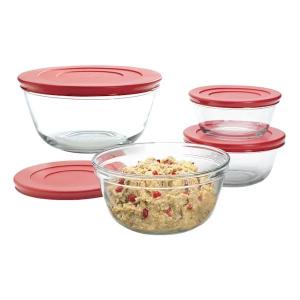 Anchor Hocking 6-Piece Mixing Bowl Set with Lids