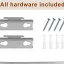 Wesiti 4 Packs Curtain Single Rods Bulk for Windows Adjustable Tension Rod for Door Kitchen Valance Sash Curtains, Bracket and Hardware Included(36-60 Inch,Silver)