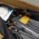 EMART Backdrop Stand 10x8.5ft(WxH) Photo Studio Adjustable Background Stand Support Kit with 2 Crossbars, 8 Backdrop Clamps, 2 Sandbags and Carrying Bag for Parties Events Decoration (Black)