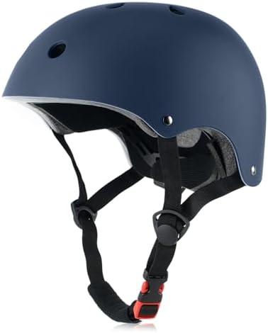 Kids Bike Helmet, Adjustable and Multi-Sport, from Toddler to Youth, Small: 48-54 cm / 18.9"-21.3", Navy