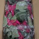 4PCS 7.2ft/Piece Artificial Bougainvillea Flowers Garland Deep Pink and Red Vines Silk Bougainvillea Artificial Flowers for Wedding Arch Table Garden Wall Decor(Deep Pink and Red)