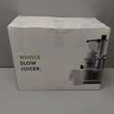 SIFENE Cold Press Juicer Machine, 3.3" Chute Whole Fruits Vegetables,White