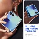 for Samsung Galaxy Z Flip 7 Case,Slim & Military-Grade Protection Phone Case,Hard PC Shockproof Protective Phone (Clear) 20-zflip7-01