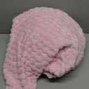 BEDELITE Fleece Blanket - 3D Jacquard Decorative Cherry Blossom Throw Blankets for Couch & Bed, Soft and Cozy Warm Plush Fluffy Blanket All Seasons Suitable, 50x60Inches