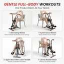 Pedal Exerciser for Seniors, Arm Leg Hand Elbow and Knee Exerciser, Full Body Space Walker, Low Impact Seated Workout Machine for Home