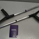 PEPE Mobility Forearm Crutches for Adults Open Cuff, PACK 2 MULETAS