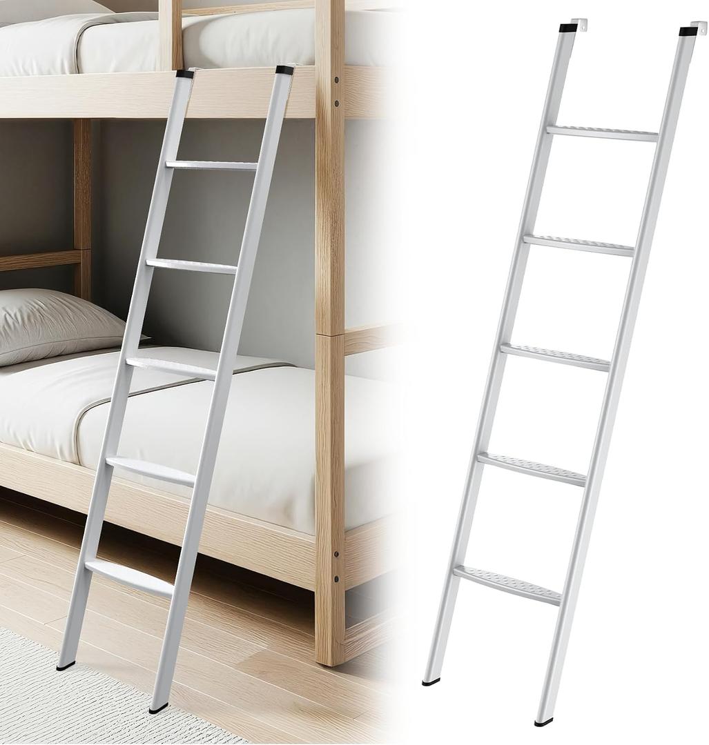 RV Bunk Bed Ladder, 66 Inch Anti-Slip Ladder with Extra Wide Foot Steps