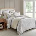 Levtex Home English Forest Natural Reversible King/Cal King Comforter Set (106x94in) with 2 Pillowcases (36x20in) - Floral Bedding - Taupe, Grey - Cotton King Size Comforter Set - Soft, Pre-Washed
