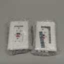 GFCI Outlet 15 Amp, UL Listed, Self-Test GFI Receptacles, TamperResistant, Weather Resistant, LED Indicator, with Decor Wall Plates and Screws, Indoor or Outdoor Use, Pack 2