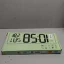 WallarGe 14.5'' Large Digital Wall Clock Battery Operated with Jumbo Numbers, Temperature and Date - Easy to Read and Set, Auto DST