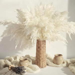 Ctosree 1 Pcs 12 Inch Small Wicker Rattan Woven Flower Vase, Boho Vases, Modern Decoration Country Style Woven Rustic Basket for Home Decoration, Indoor and Outdoor Use