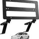 2024 Tesla Model Y Front License Plate Holder & Frame Mount Bracket No Drill No Adhesive Height-Adjustable US-Made License Plate Holder for Tesla Model Y 2020-2024 OEM-Compatible Accessories