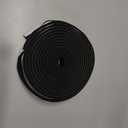 MAGZO Weather Stripping Door Seal, 1/2 Inch Wide X 1/4 Inch Thick Adhesive Foam Tape Soundproof Weatherstripping for Windows, 2 Rolls Total 26FT Black