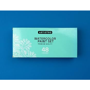 ARTISTRO Watercolor Paint Set, 48 Vivid Colors in Portable Box, Palette set, Inc