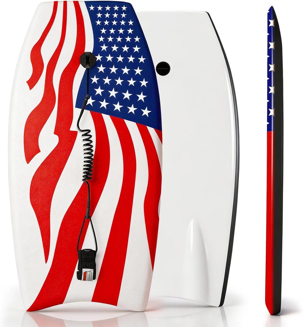 Body Boards for Beach 42 Inch Premium Bodyboard Surfboard for Adults Kids Beginners, 1 Pack 42 Inch