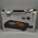 Toastmaster Electric Griddle - Flat Top Nonstick Griddle - Cookware for Breakfast & More - Skillet Griddle with Adjustable Temperature - Kitchen Appliance for Pancakes - 10" x 20" Cooking Surface