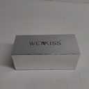 wetkiss Womens White Heels White Kitten Heels Low Heel Womens Strappy Heel Adjustable Ankle Strap Heeled Sandals for Women Round Open Toe Summer Dress Shoes 8.5