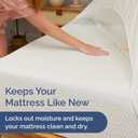 Cal King Mattress Protector Waterproof - Mattress Cover Cal King Size Bed - Bed Protector Waterproof - Absorbent Fitted Sheet up to 16" Deep Pockets - Soft, Breathable and Cooling - Machine Washable