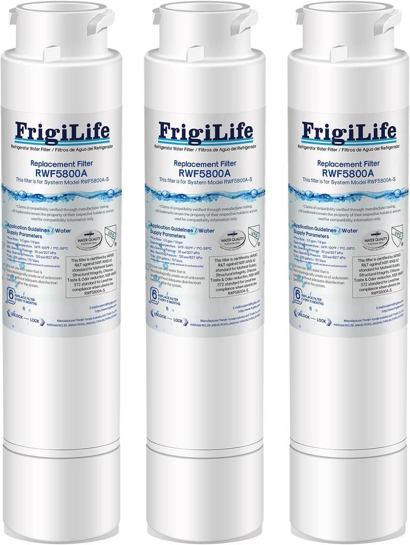Refrigerator Water Filter Compatible with Frigidaire EPTWFU01, EWF02, Pure Source Ultra II, 3PACK