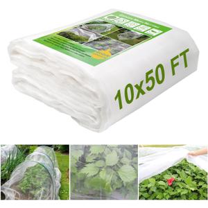 KLEWEE 10 x 50 FT Garden Mesh Netting, Ultra Fine Plant Netting Covers, Garden Netting for Raised Beds Vegetables, Fruit Tree Netting for Blueberry Bushes Barrier Screen Protection Net Cover