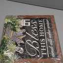 14'' Bless This Home and All Who Enter Wooden Door Sign - Welcome Wreaths for Front Door Rustic Bless This House Outdoor sign for Front Door, Housewarming Gift for Front Door Entryway Kitchen Garden and Porch All Seasons