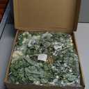 Perfnique Spring Wreaths for Front Door, Lambs Ear Wreath with Hydrangeas Flower and Eucalyptus Leaves, 20'' Green Artificial Wreath for Porch Window, Farmhouse Decor for Wall (Greenery)