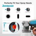 Tilswall Brushless Cordless Paint Sprayer Compatible with Dewalt 20V Battery (Battery Not Included), Easy Side-Fill, Electric HVLP Spray Paint Gun for House Painting, Furniture, Cabinets, Outdoor