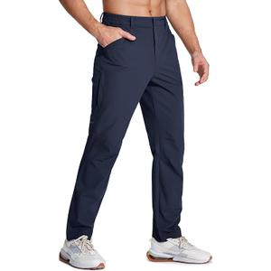 MAGCOMSEN Men's Lightweight Hiking Pants with 4 Pockets Water Resistant Quick Dry Fishing Travel Work Outdoor Pants US 40