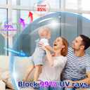 One Way Privacy Window Film with 4 Tools, Static Cling Window Film, Simple to Install Cut and Remove, UV Blocking Heat Control, Light Blocking for Home Office Windows(Silver-35.43Inch×78.7Inch)