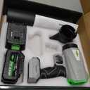 Leaf Blower Cordless with Battery and Charger,1000,000 RPM, 395CFM 1000G Power, Lightweight Handheld Design, Extended Nozzle,Blower for Patio Cleaning,Car Blowing Water, Blowing Leaves and Dust (Silver)