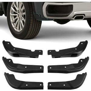 Mud Flaps Delete for GMC Sierra 1500 2019-2025, Durable ABS Material, No-Drill Splash Guards, Protects Against Mud, Rocks, and Debris, Front Rear GMC Sierra 1500 Accessories