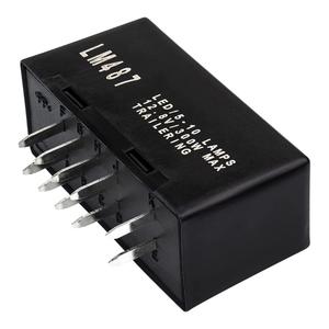 LM487 LED Flasher Relay Fit for GM GMC Chevrolet Silverado 10 Pins Hazard Warning and Turn Signal Flasher Relay Fix Hyper Flash Replace 10383321 15231201