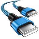 USB C to USB C Fast Charging Cable 10Ft for Google Pixel 10a/10 9 Pro XL/9a/10 9 Pro/10 9 Pro Fold/8/7/6, C to C Long Nylon Braided Data Cord for iPhone 17e,17 16 15/Pro Max, Galaxy S26/S25/S24 Ultra (Blue)