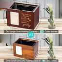 Pet Memorial Urns for Dog or Cat Ashes, Large Wooden Funeral Cremation Urns with Photo Frame, Keepsake Memory Box with Black Flannel Lining
