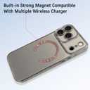 OOK Magnetic Clear Phone Case for iPhone 17 Pro Max, Natural Titanium