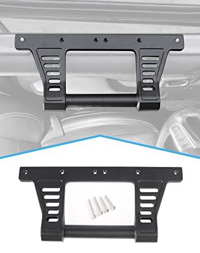 JeCar Grab Handle Aluminum Alloy Roll Bar Handle Interior Accessories Compatible with Jeep Wrangler 2018-2023 JL JLU & 2020-2023 Gladiator JT Truck, Black