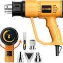 Heat Gun for Vinyl Wrap, Crafting, Shrink Tubing, Paint, Epoxy Resin, Candle Making Variable, Adjustable Temperature, Overload Protection Fast Heating Hot Air Gun Kit Nozzles, Scraper