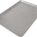 Nordic Ware Naturals Extra Large, 21 x 15 inch Baking Set - USA Made Aluminum Commercial Quality Pan for Baking or Roasting, Encapsulated Galvanized Steel Rim Prevents Warping, 2pk Big Sheet, Big Sheet, 2-pack