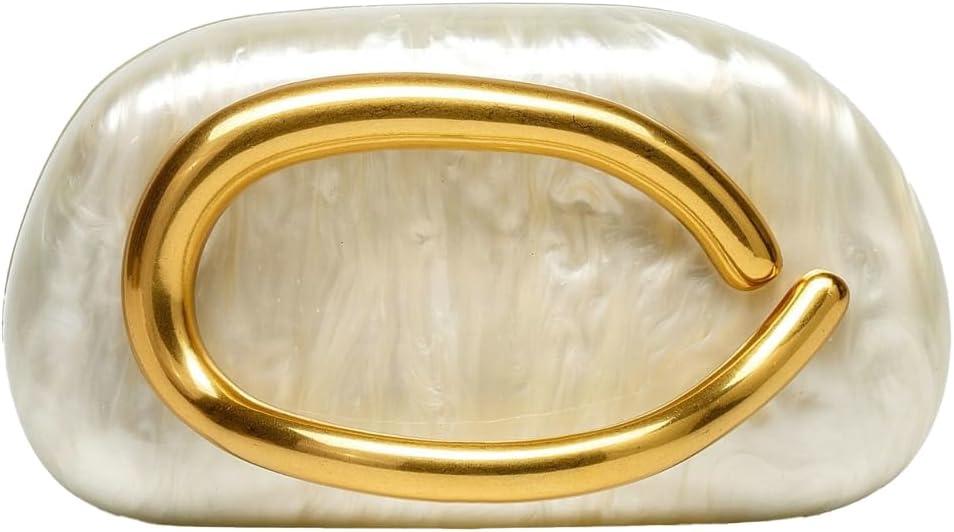 Trendy Vegan Leather Clutch Bag Evening Handbag Y2K Crossbody Bag For Women Womens Casual Summer Beach Purse Metal Handle