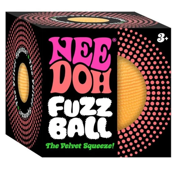 2 x Fuzz Ball Squishy Stress Ball Toy Slow Rising Memory Foam Fidget Squishy Fuzz Balls Anxiety Stress Relief Toys,Party Favors Gift for Kid&Adults (Orange)