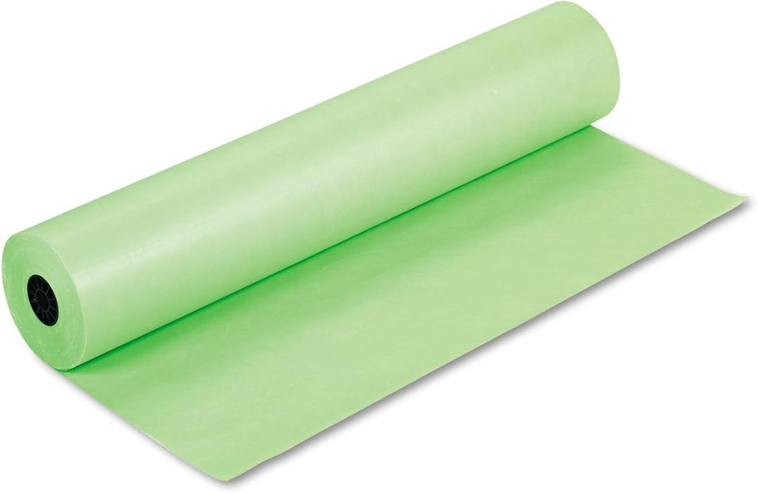 Pacon 63120 Rainbow Duo-Finish Colored Kraft Paper, 35 lbs., 36-Inch x 1000 ft, Lite Green