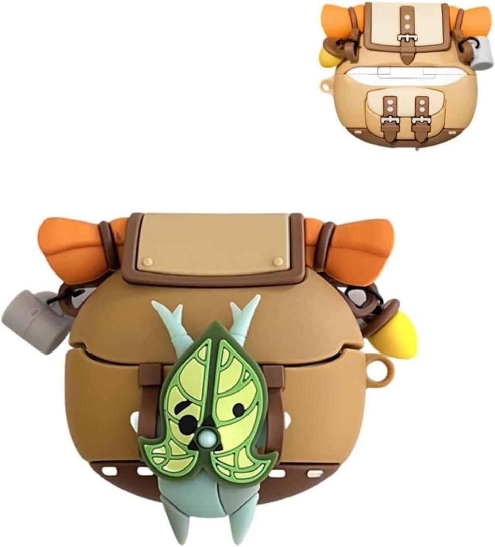 Cute Korok Case Compatible with Samsung Galaxy Buds3 FE (2025)/ Buds3 / Buds3 Pro(2024) with Keyahcin, Cartoon Anime Yahaha Silicone Shockproof Protective Cover for Man Woman