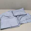 Shilucheng 100% Viscose Derived from Bamboo Queen Size 4pcs Ultra Cooling & Silky Soft Bed Sheets, 16" Deep Pocket, Perfect for Hot Sleepers, Hotel Bedding Sheets (French Blue)
